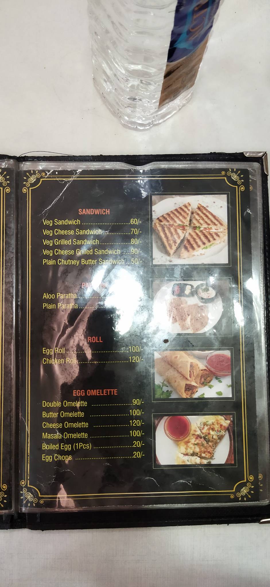 Sarvesh cafe menu