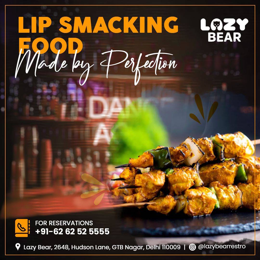 Sazy Bear menu