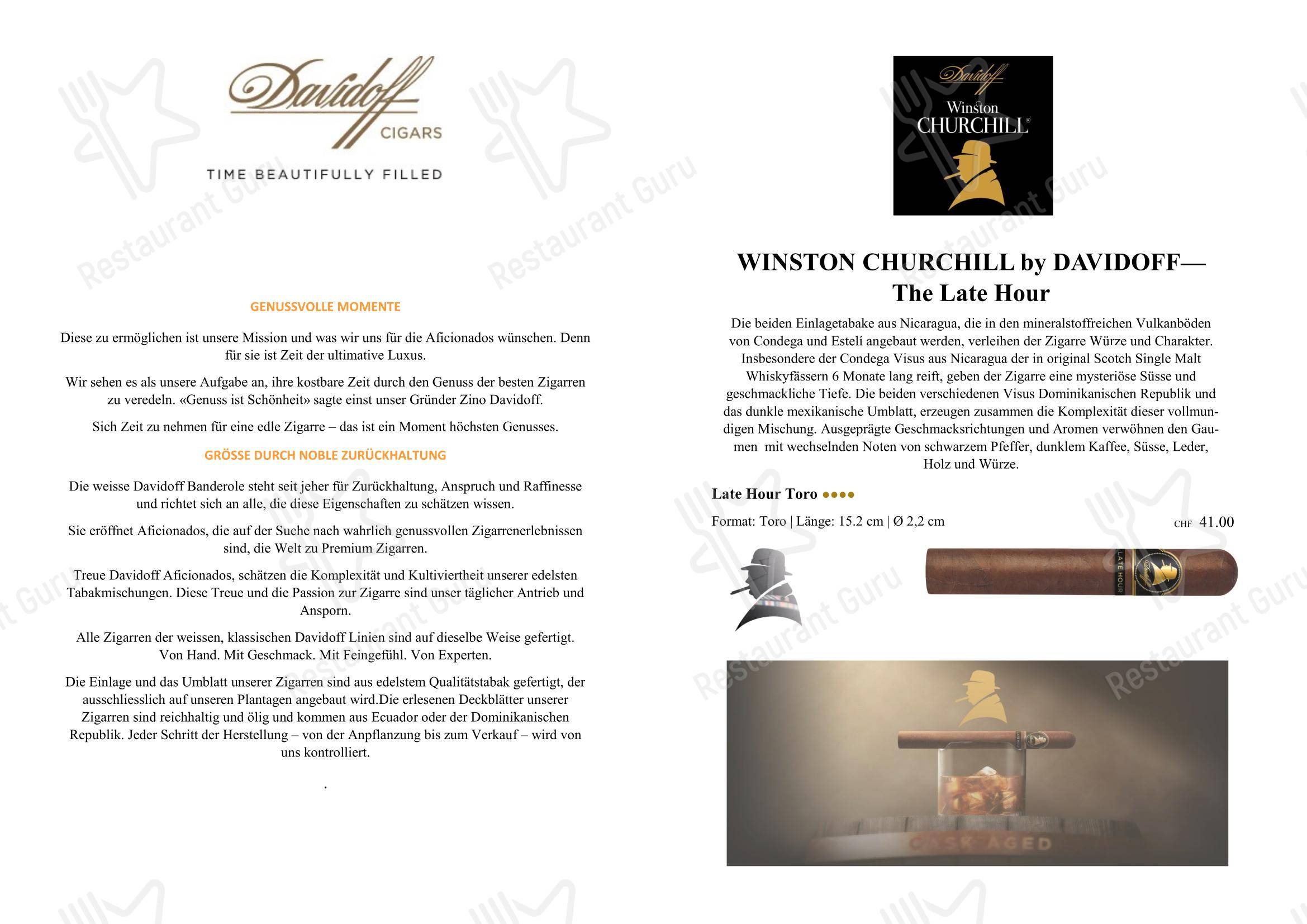 Menu pour Restaurant Scala - 菜单