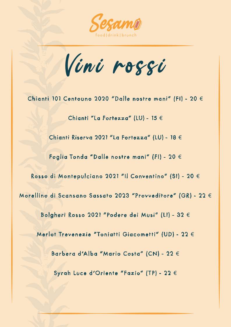 Menu di Sesamo 