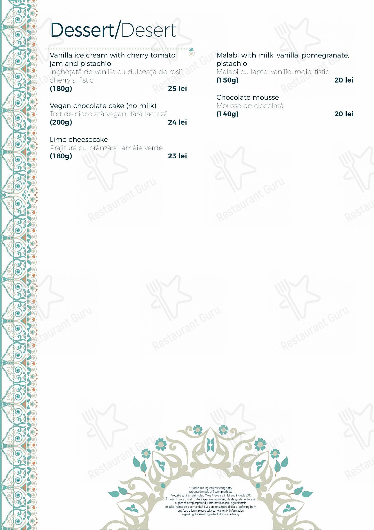 Sharkia dans Bucarest - At Home Catering Menu