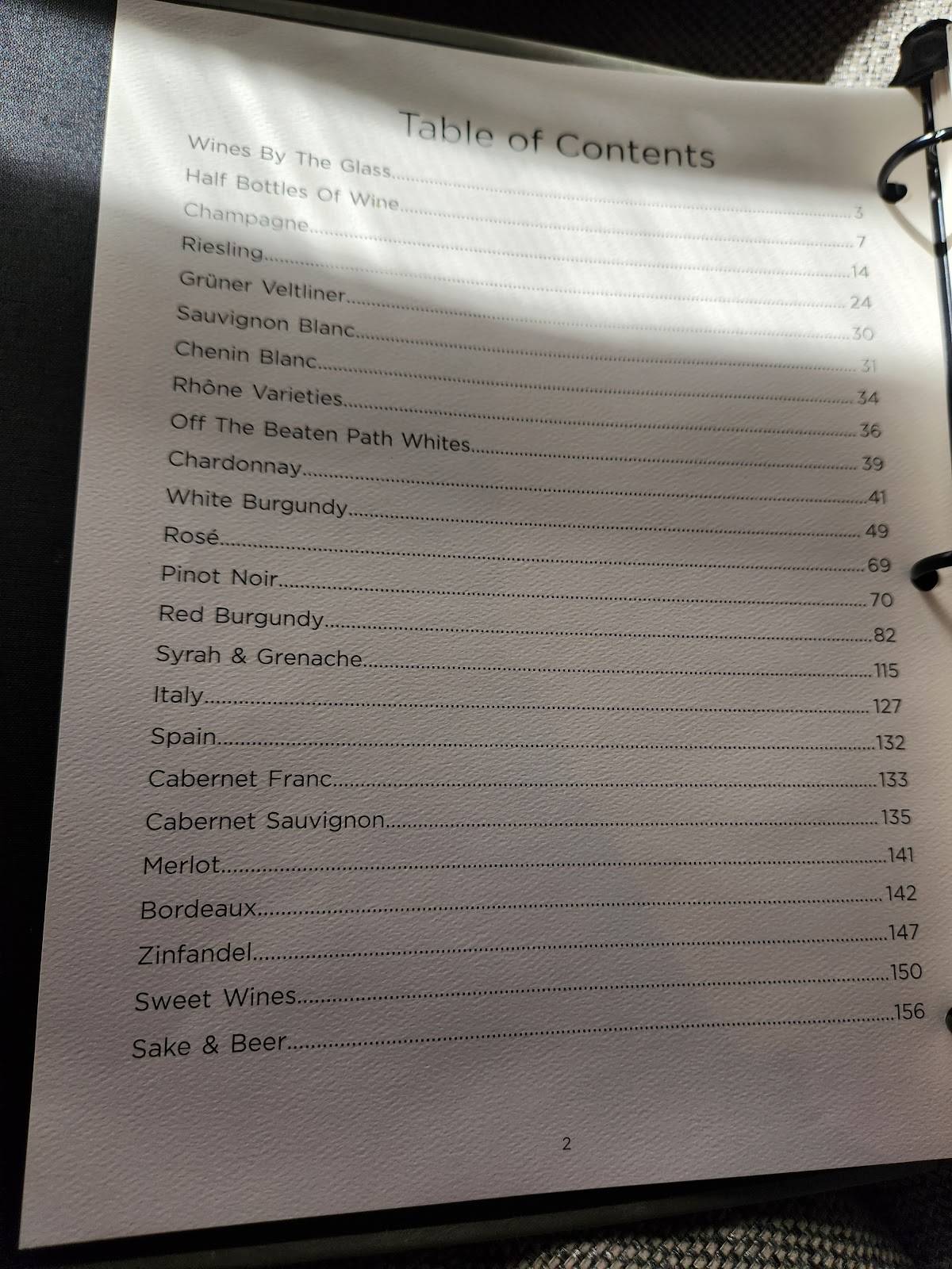 Menu at SingleThread Farm - Restaurant - Inn, Healdsburg