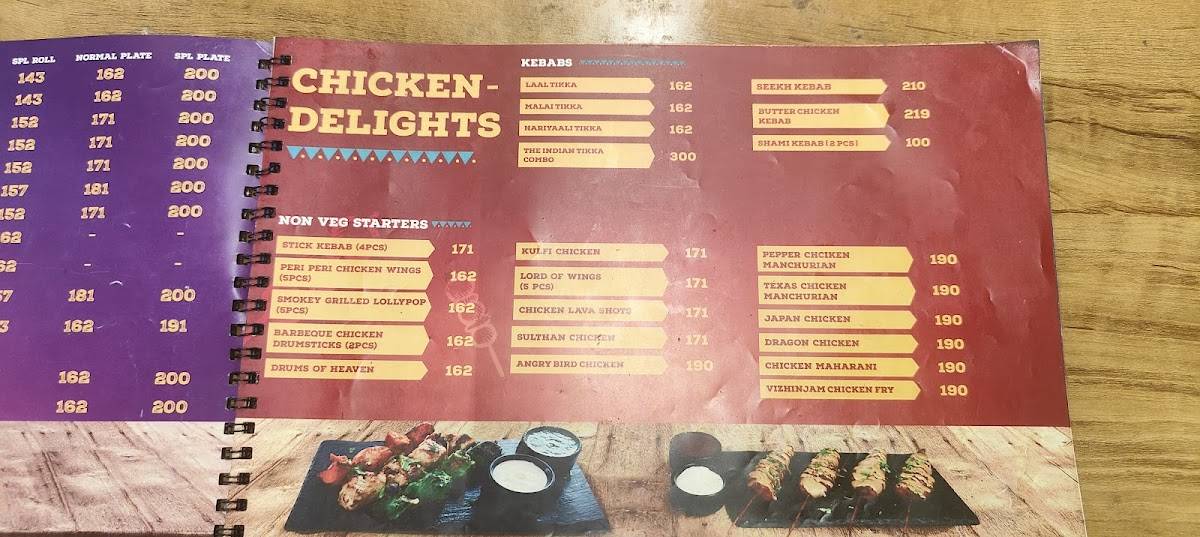 Snackers Republic menu