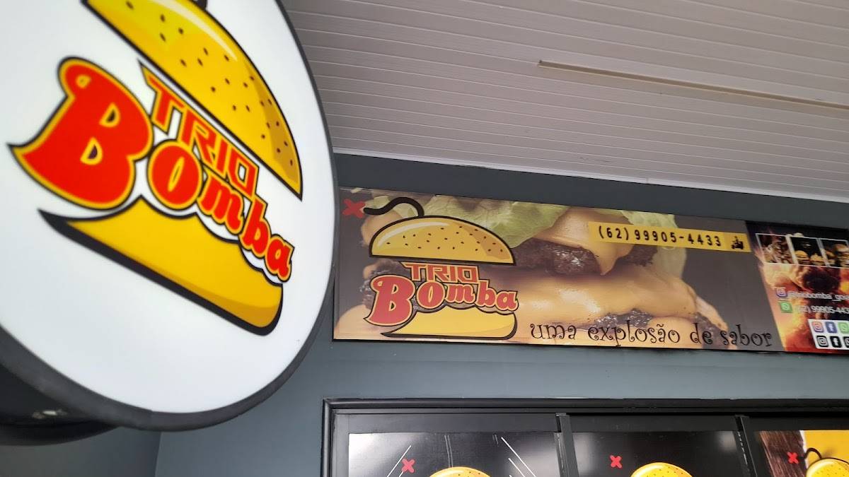 TRIO BOMBA Hamburgueria cardápio