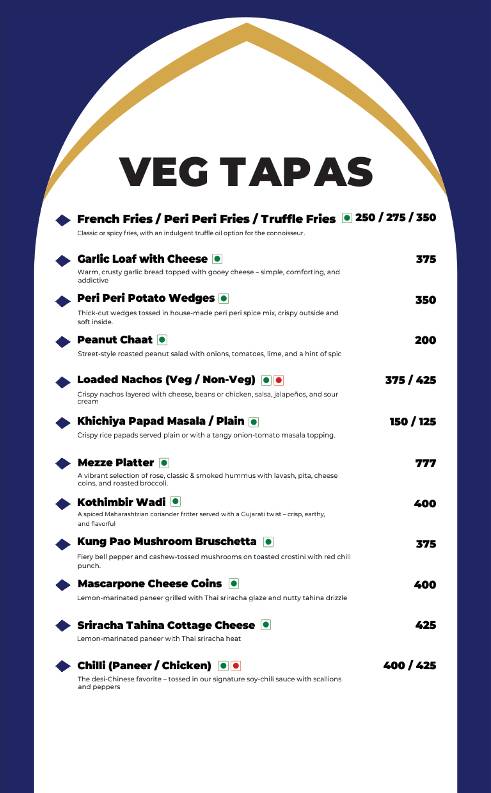 The Bell Tower Hotel & Restaurant menu