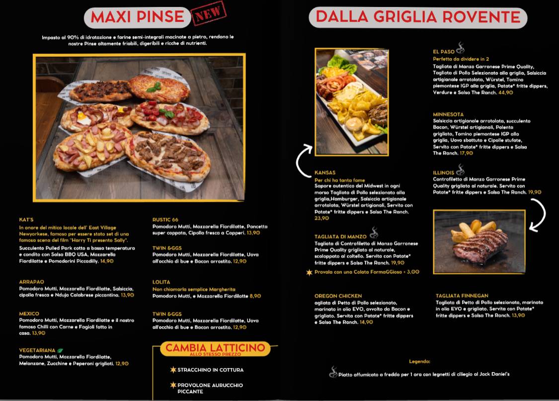 Menu di The Ranch Cuneo 