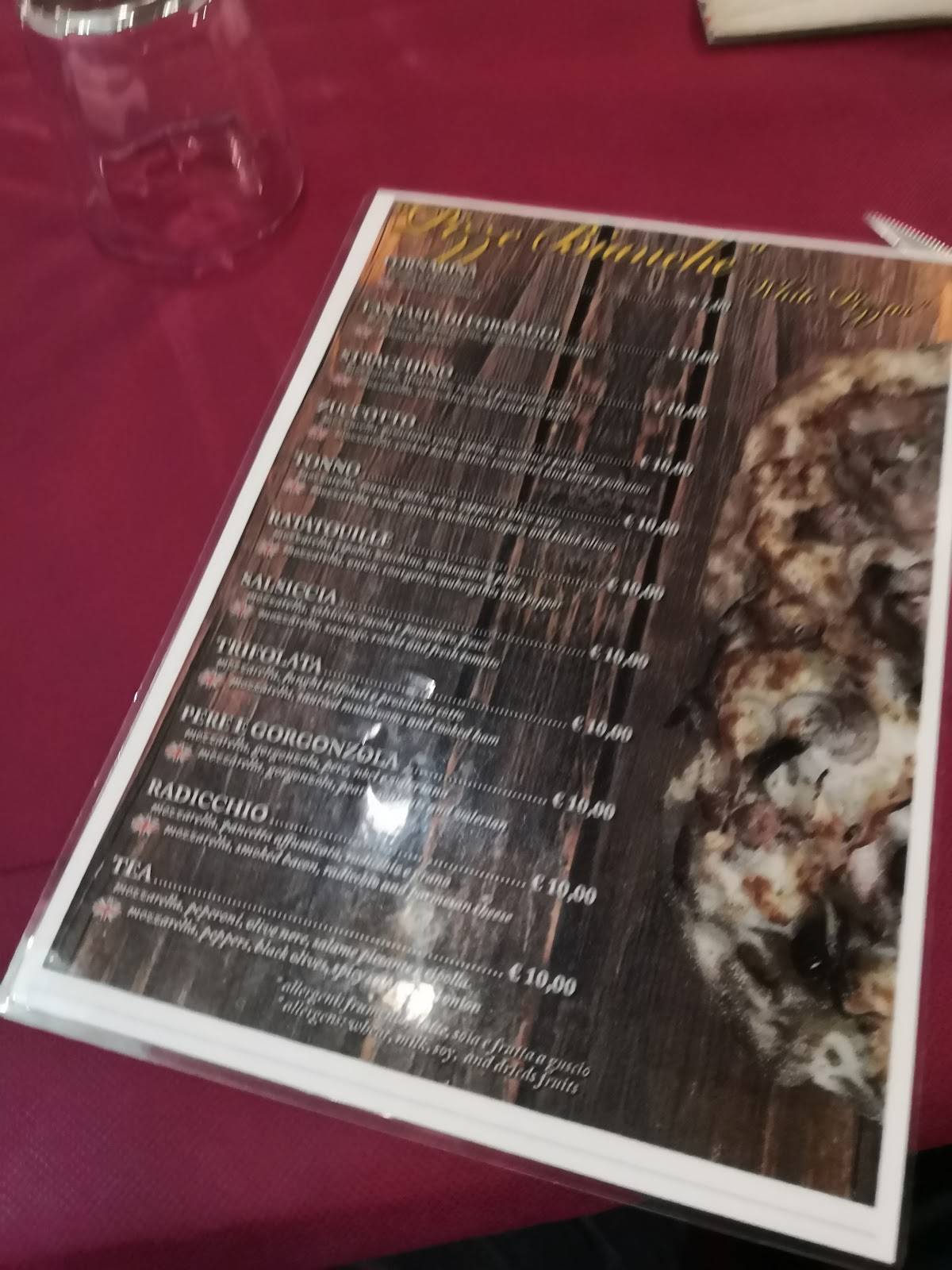 Menu di Restaurant Vin ' Canta 