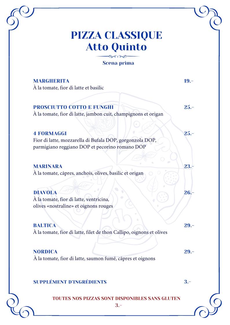 Menu di Viva Voce 