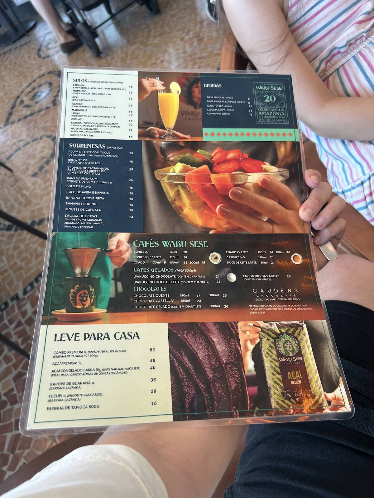 WAKU SESE RESTAURANTE cardápio