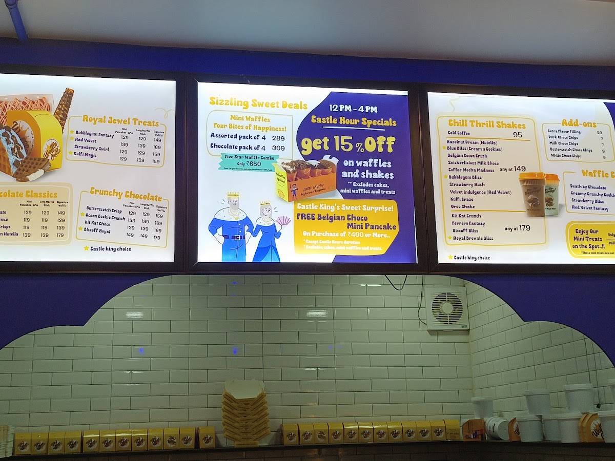 Waffle Castle menu
