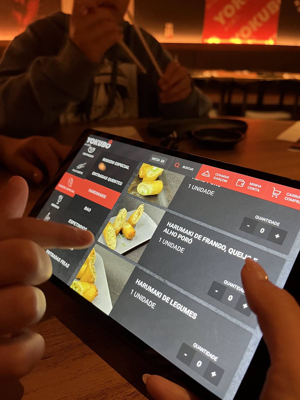 Yokubô Sushi cardápio