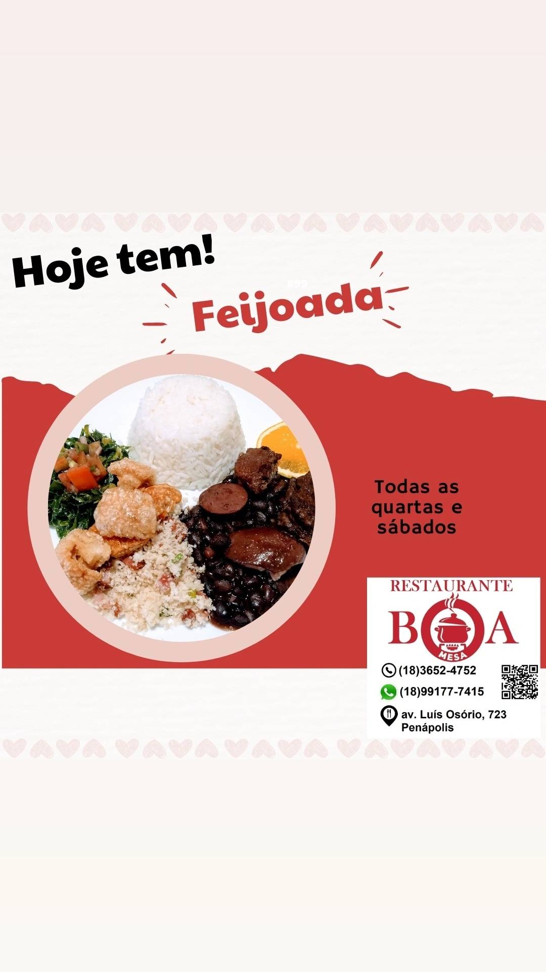 Restaurante Boa Mesa cardápio