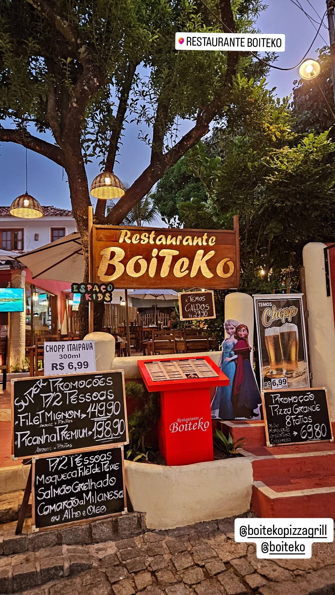 Restaurante Boiteko cardápio