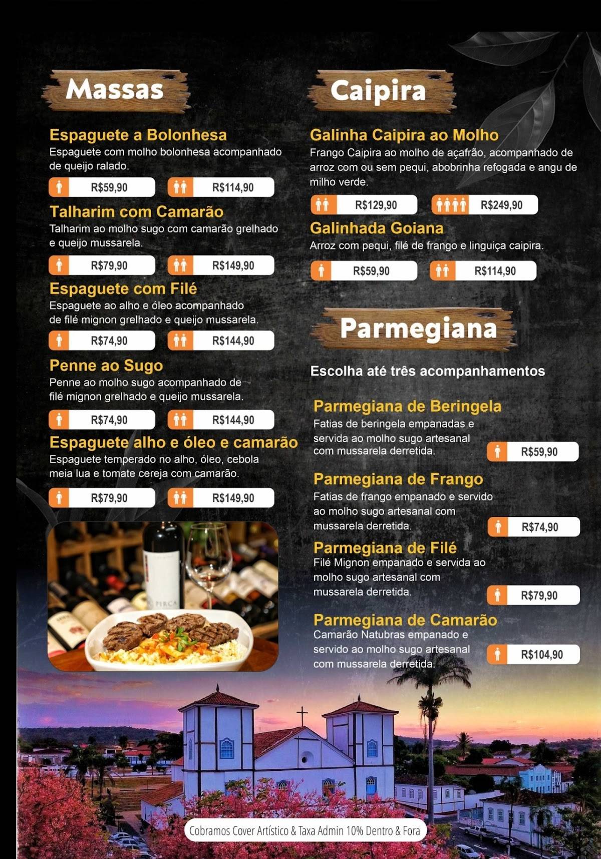 Restaurante Encontro Marcado & Aravinda Bar cardápio