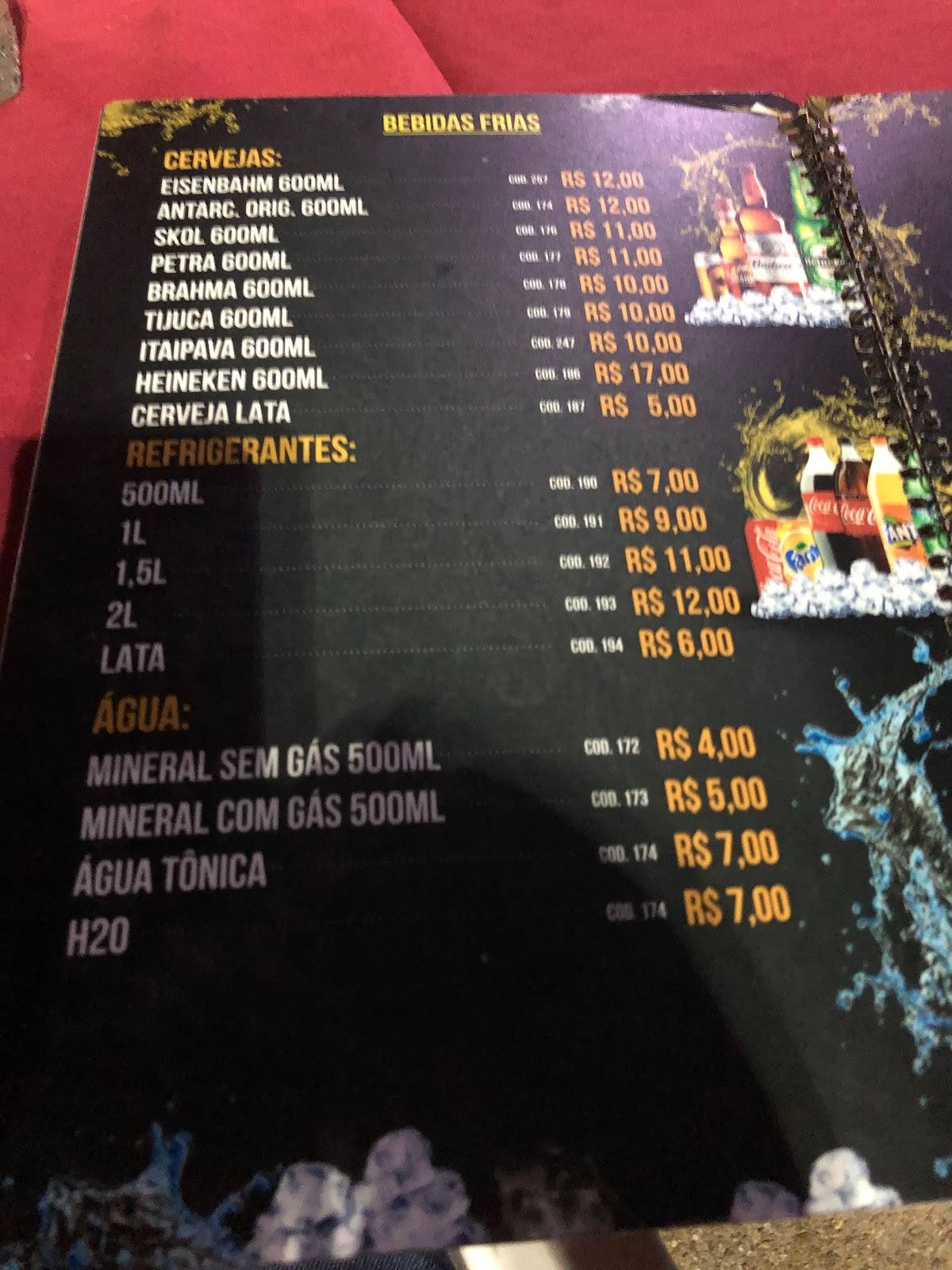 Restaurante Gente Fina cardápio
