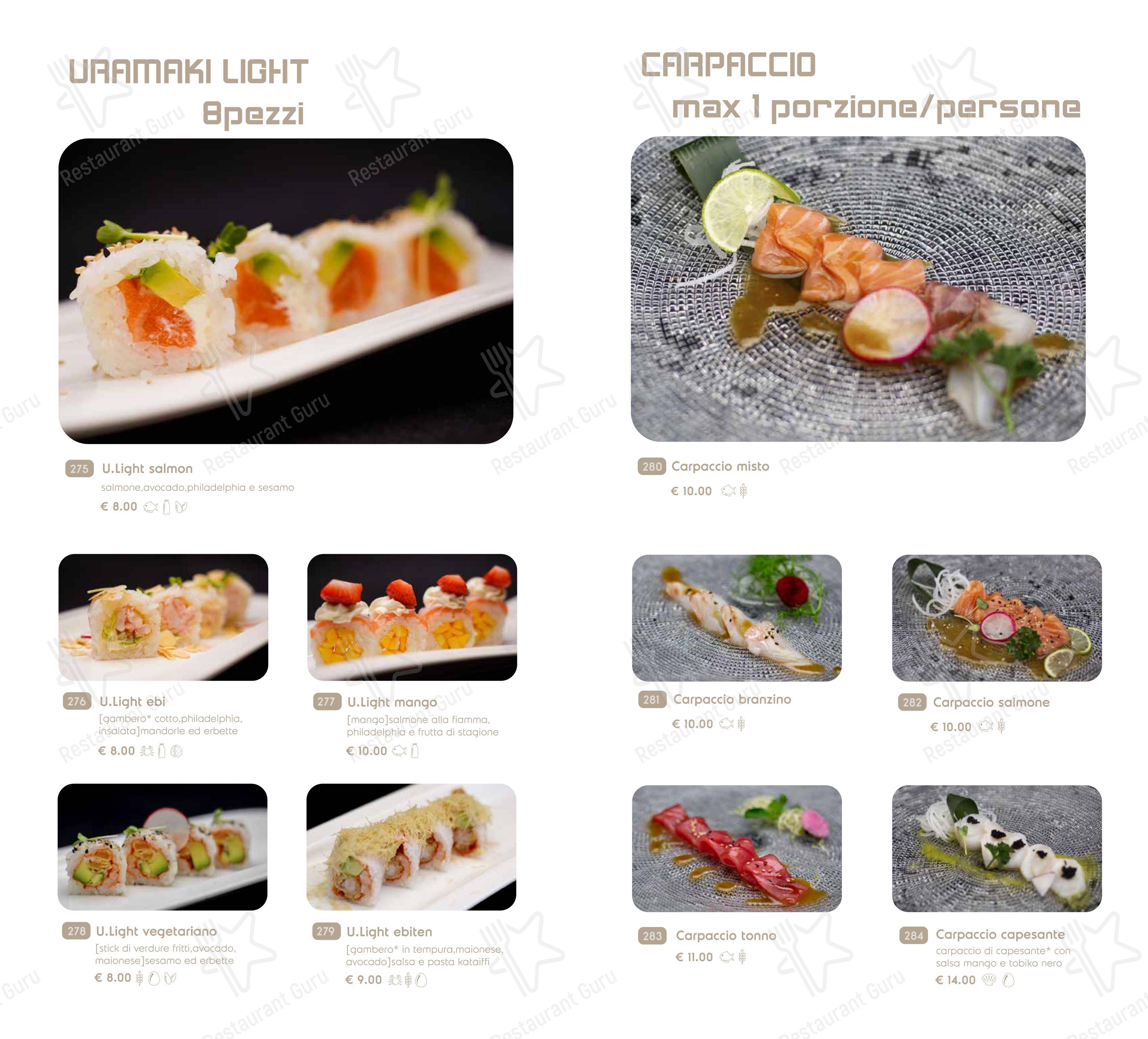 Основное меню per Hayashi Cremona ristorante