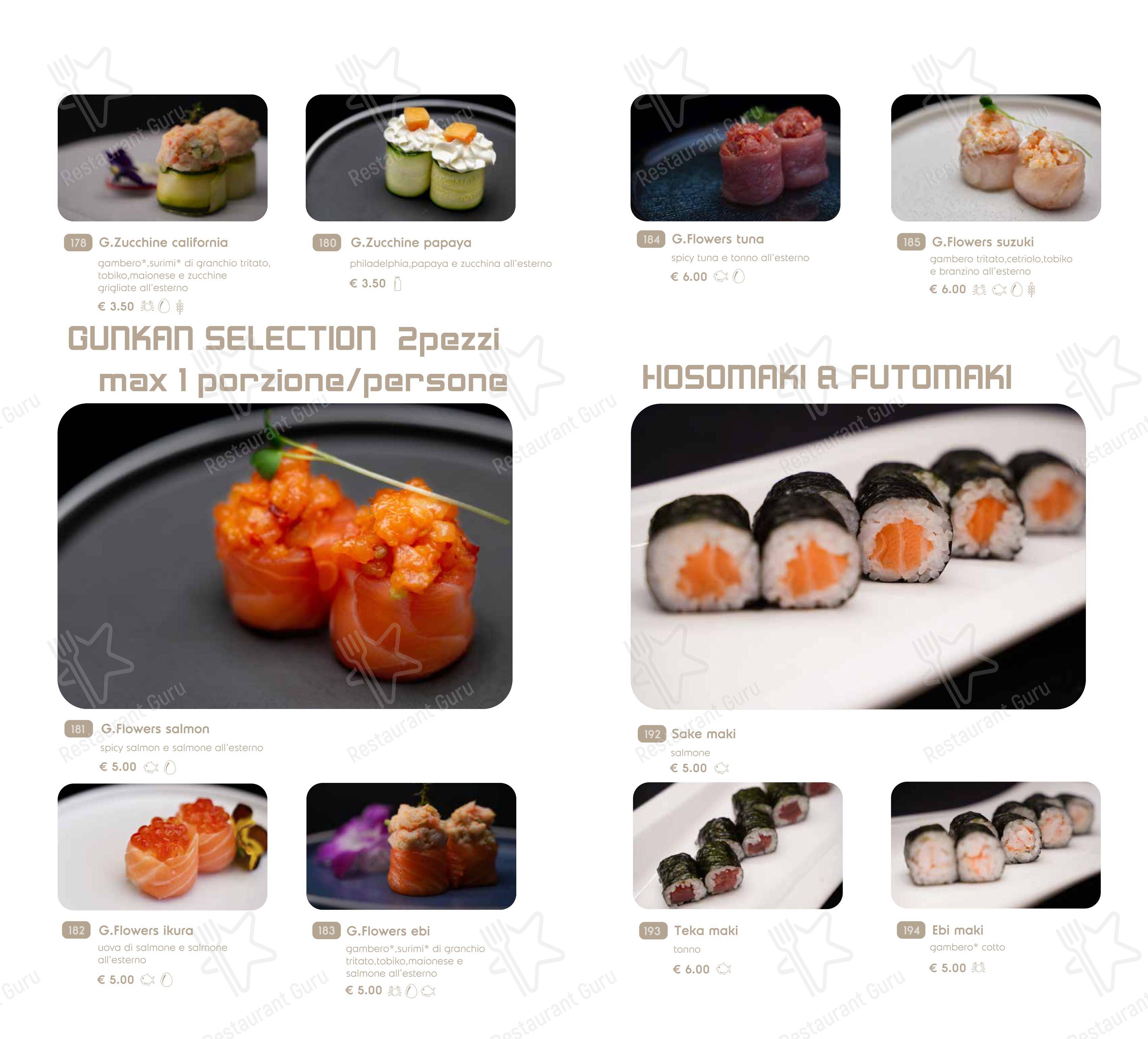 Hayashi Cremona in Cremona - Menu