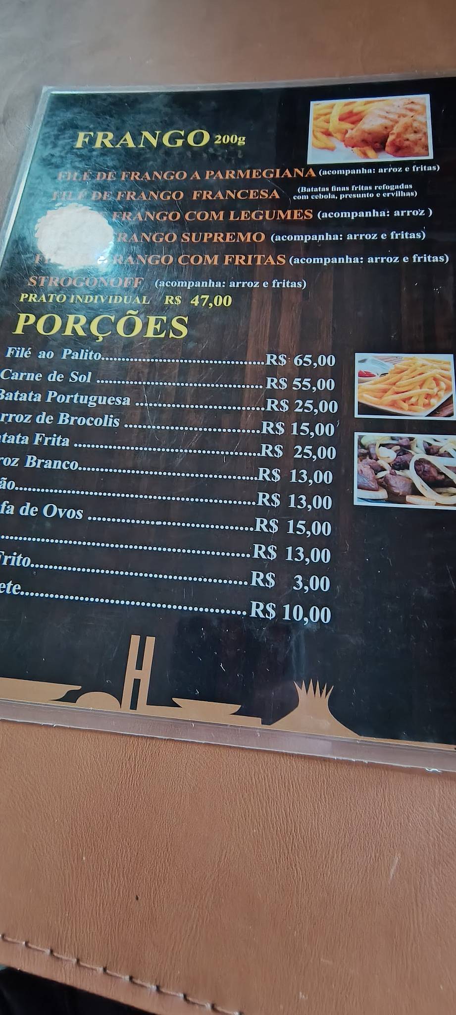 Restaurante Ki-Filé Cavalcante cardápio