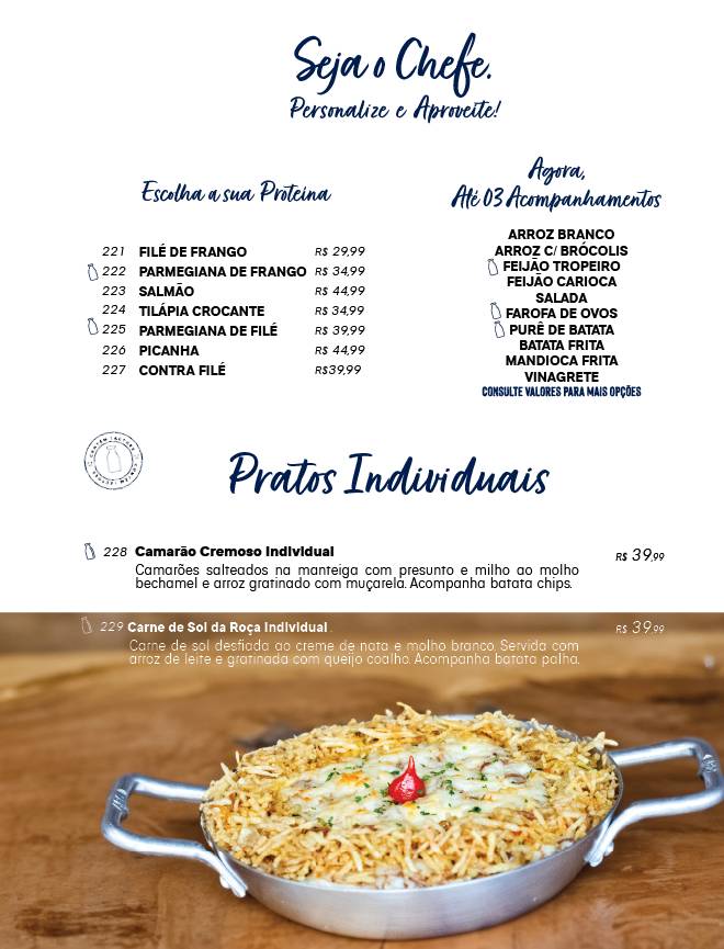 Potiguar Unidade Uberlândia cardápio