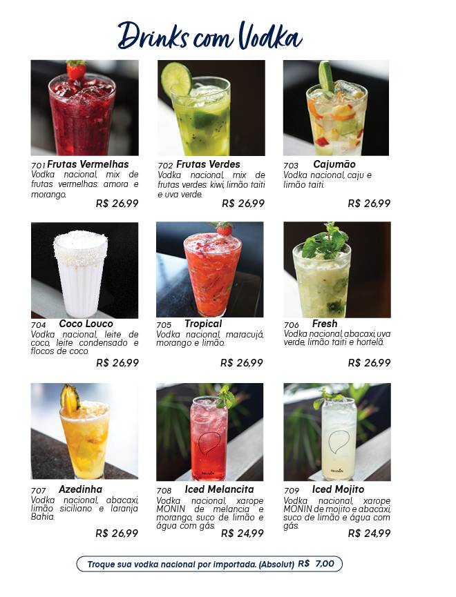 Potiguar Unidade Uberlândia cardápio