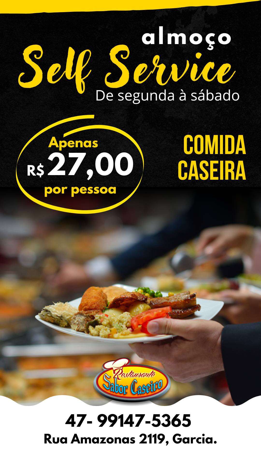 Restaurante Sabor Caseiro cardápio