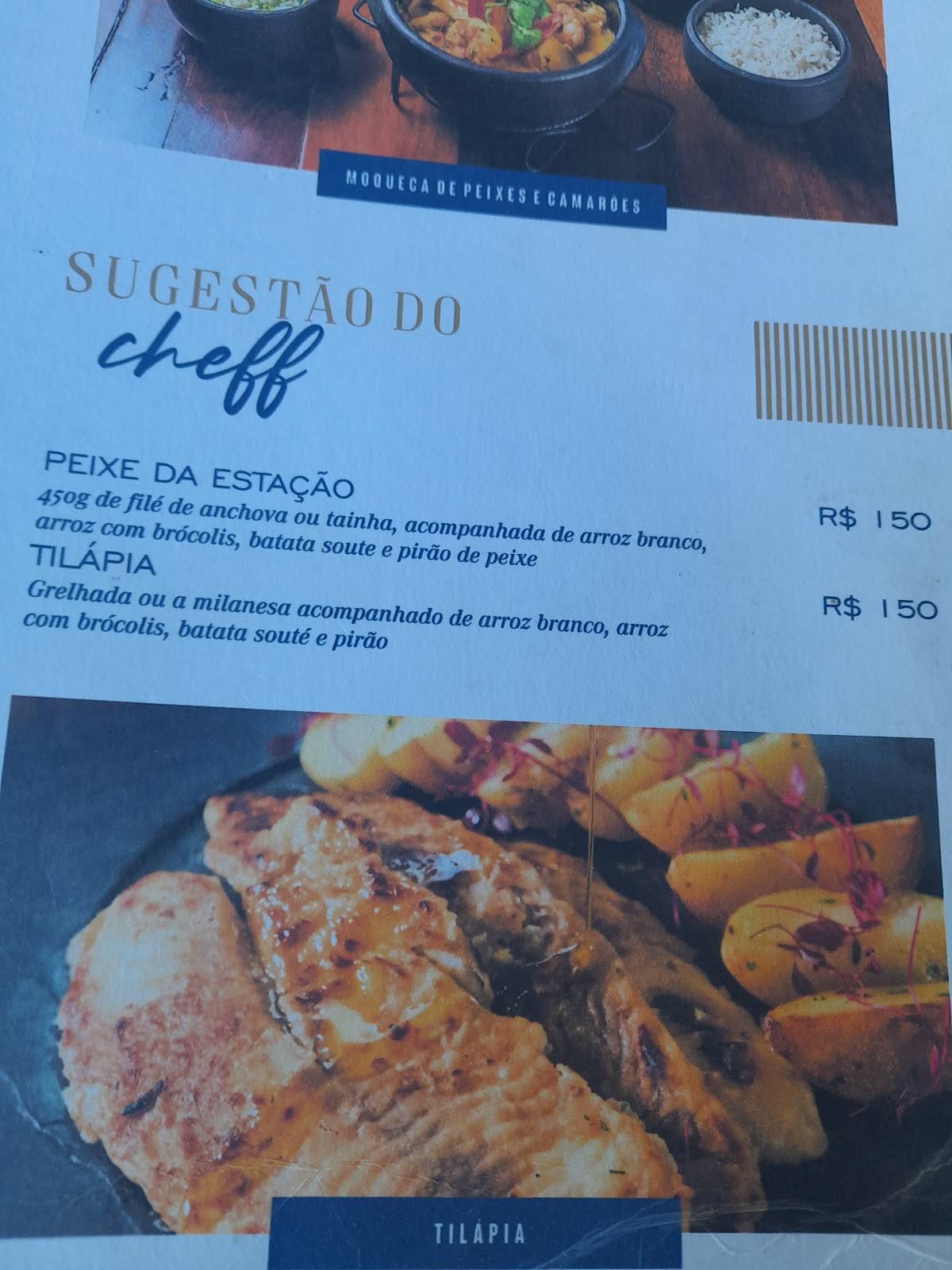 Sabores do Mar - Avenida Atlântica cardápio