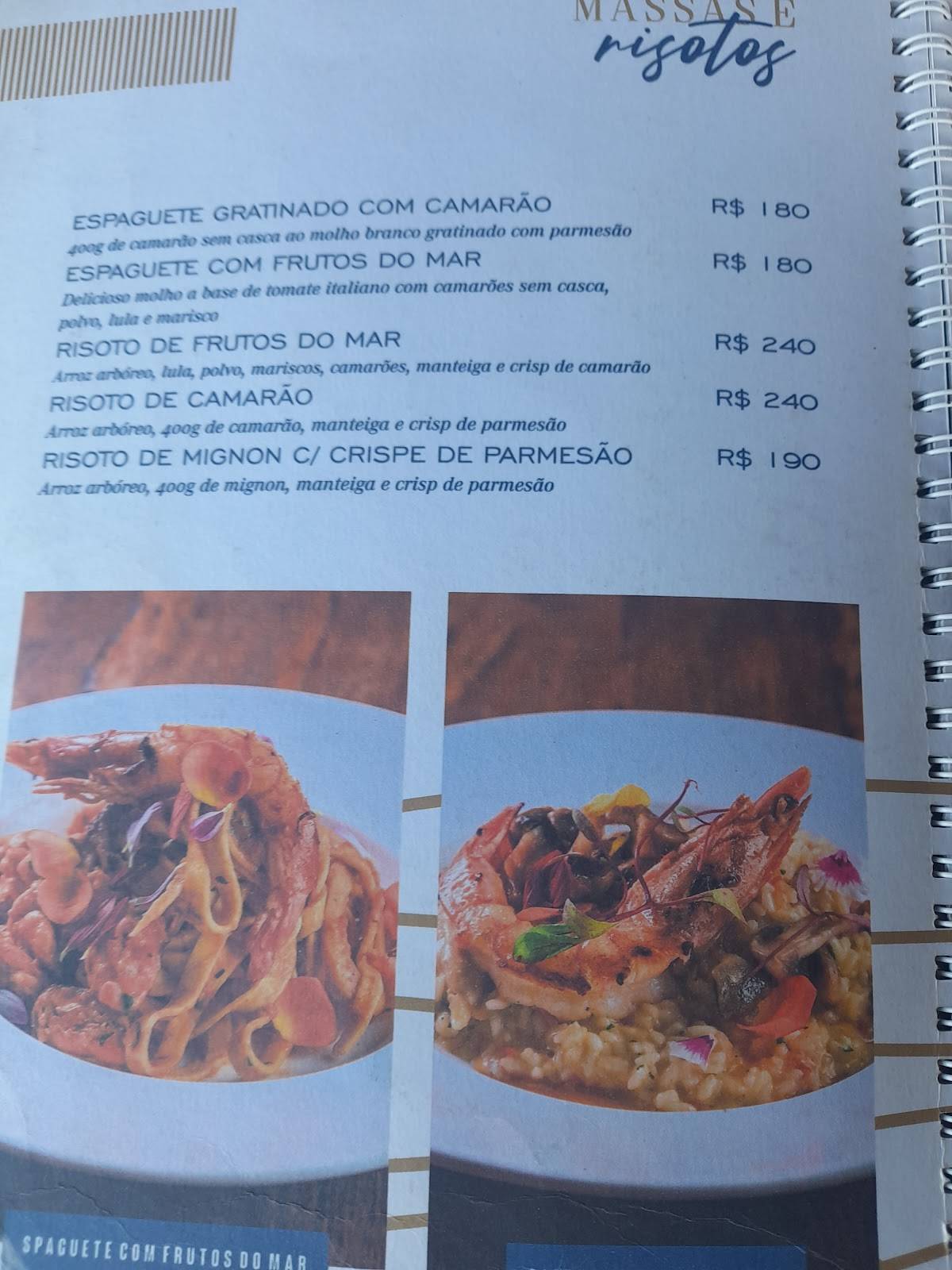 Sabores do Mar - Avenida Atlântica cardápio