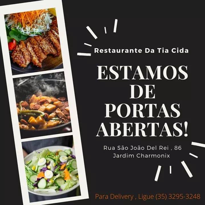 Restaurante da Tia Cida cardápio