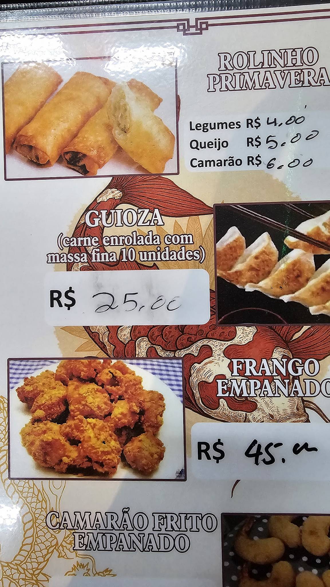 Restaurante oriental - CASA DO YAKISSOBA cardápio