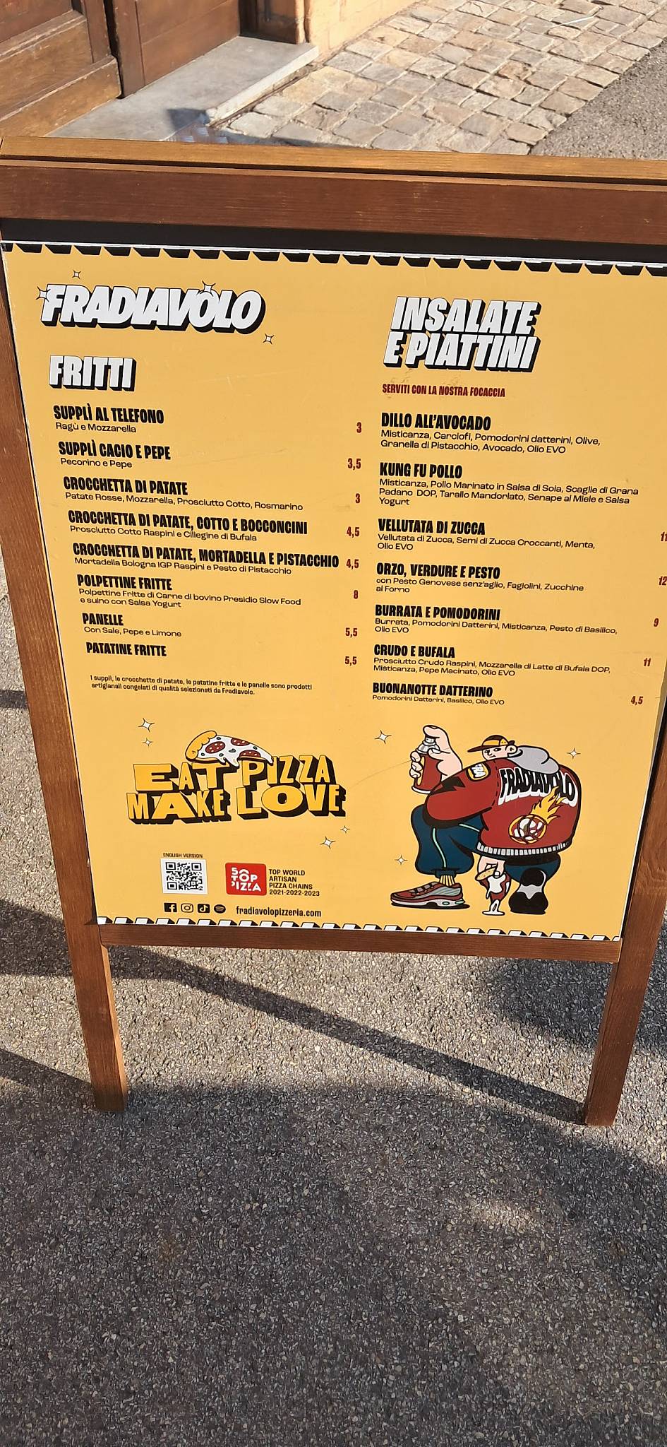 Menu di Fradiavolo Pizzeria - Rimini 