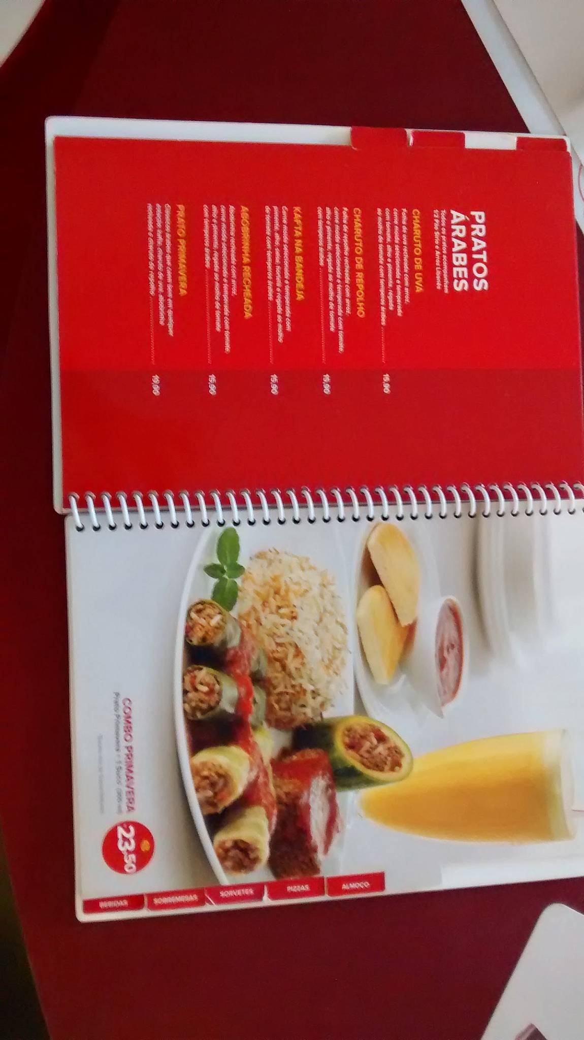 Habibs cardápio