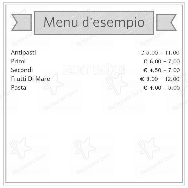 Menu di Ristorante Cina Nord 