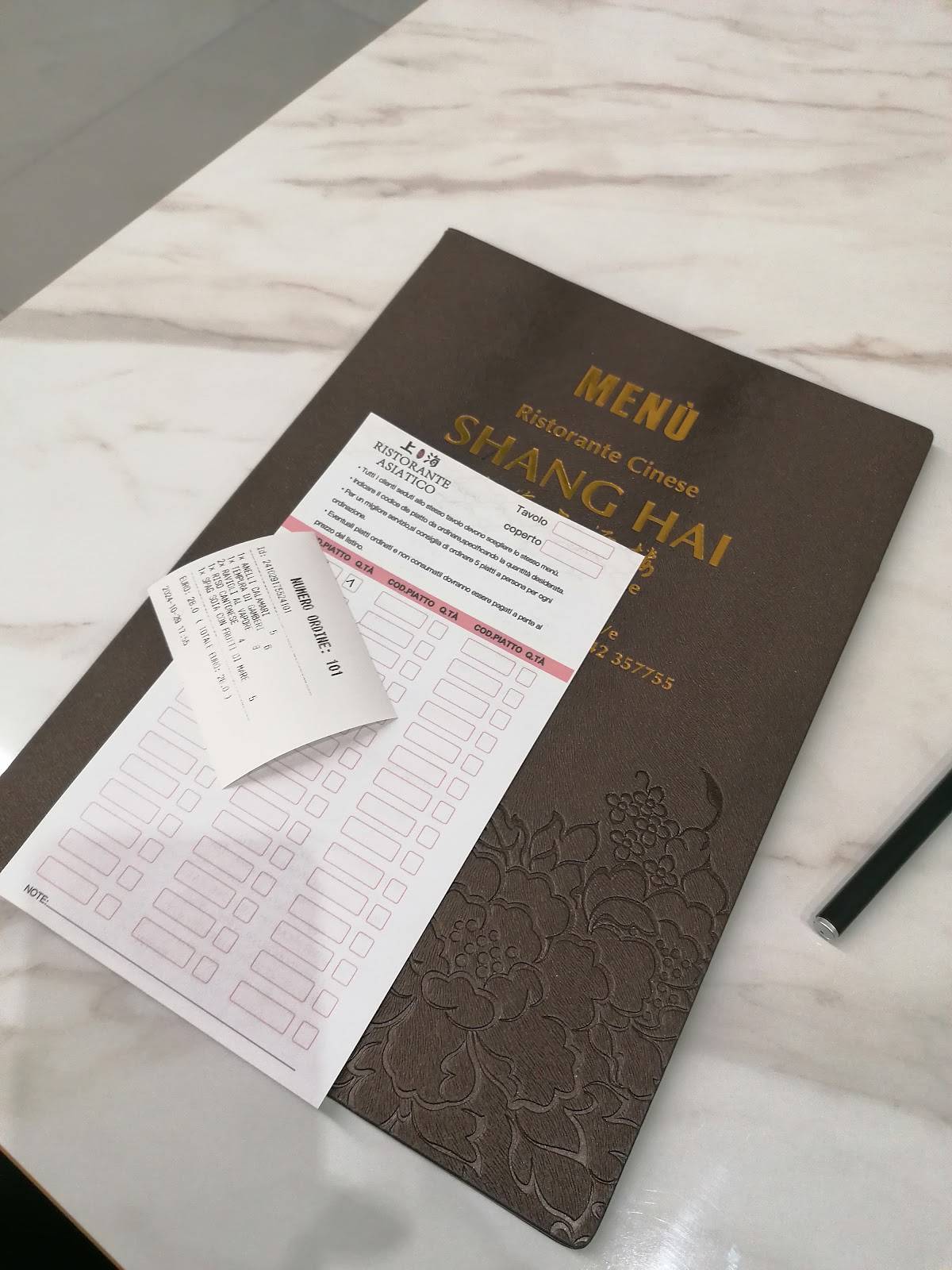 Menu di Ristorante Cinese Shang Hai 