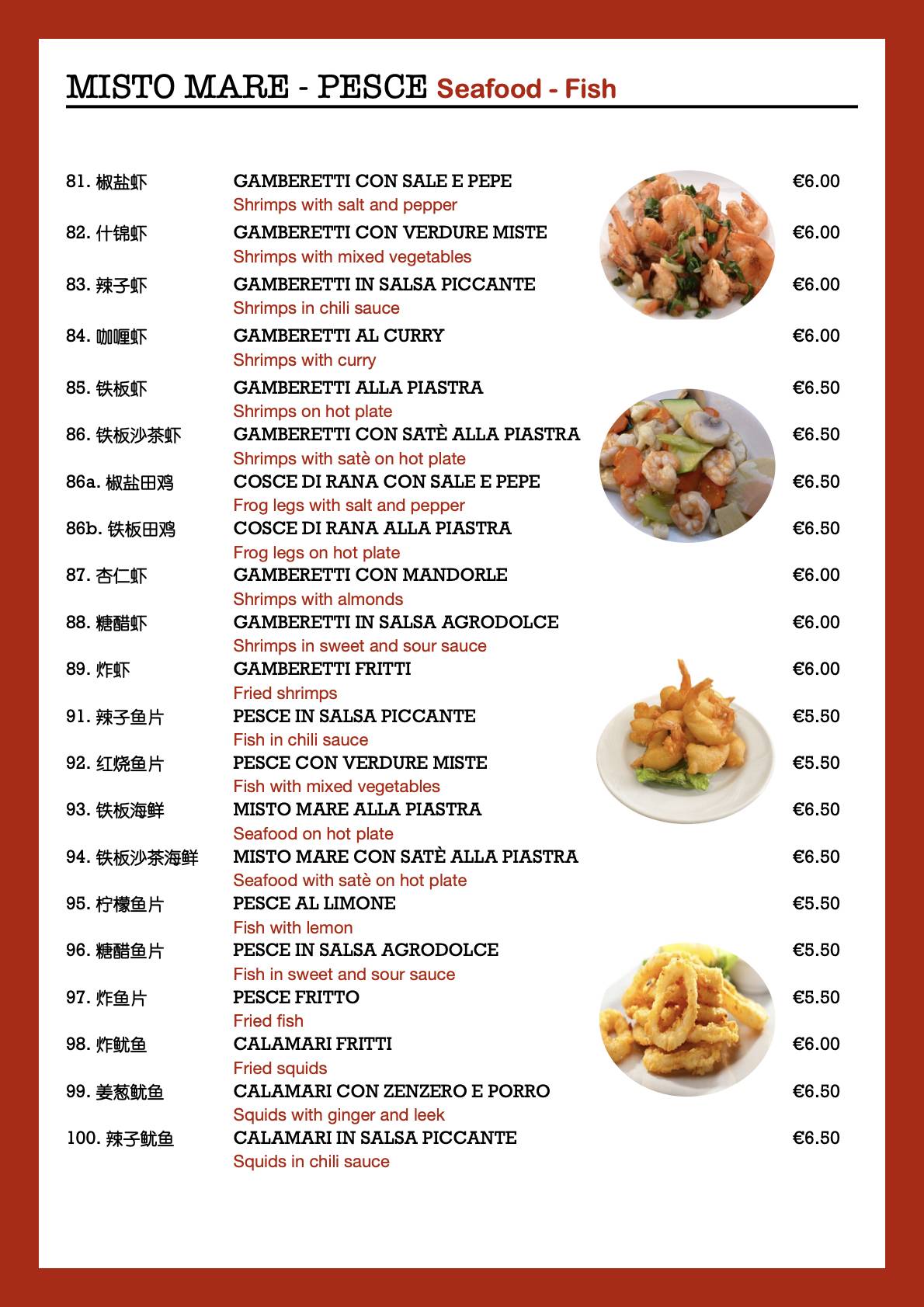 Menu di Ristorante Cinese XinZhonGuo 