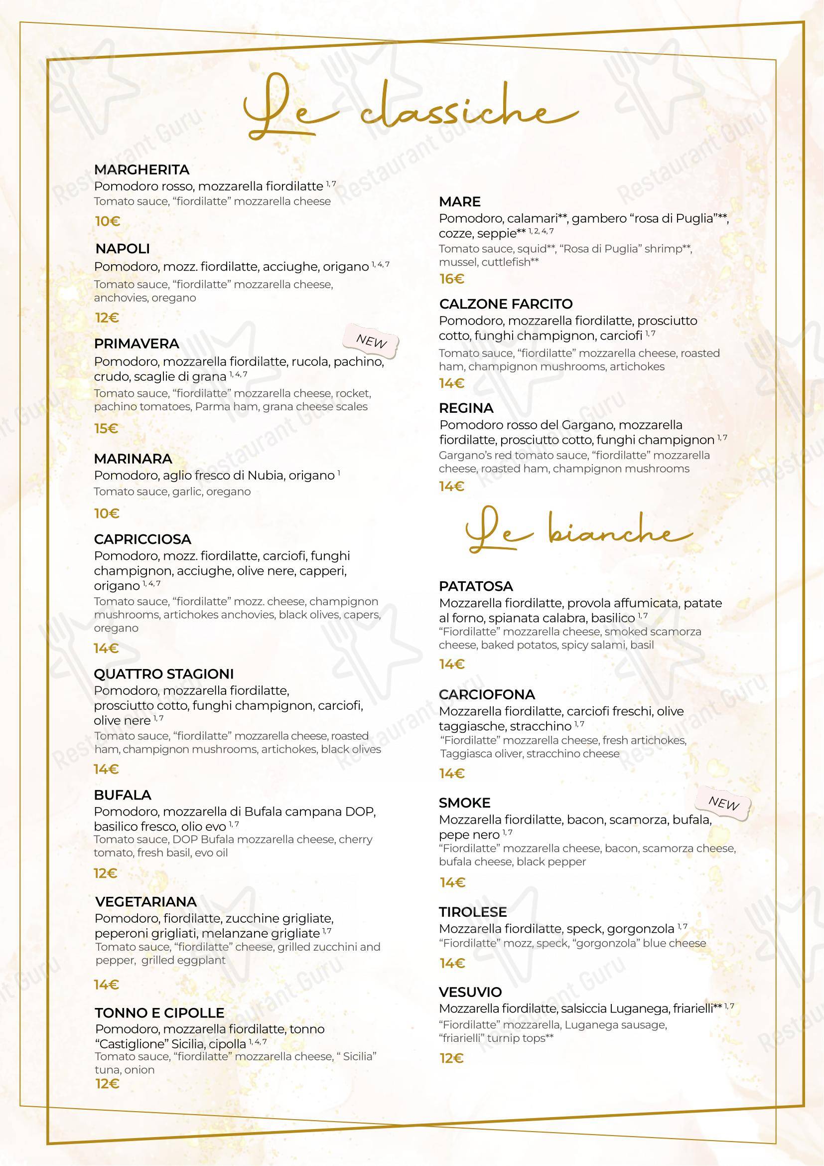 Menu per Ristorante Cortevecchia Arese in Arese