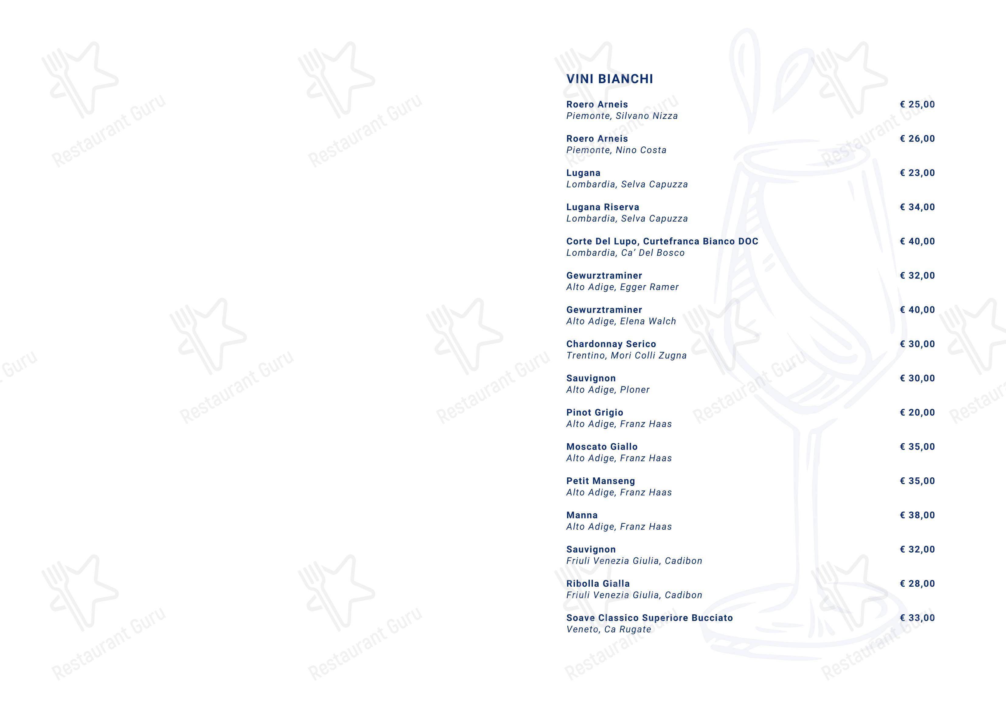 Основное меню per D-light Bistrot pizzeria