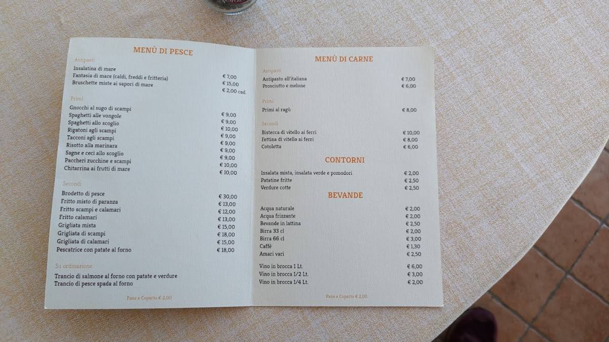 Menu di Ristorante Da Gino 