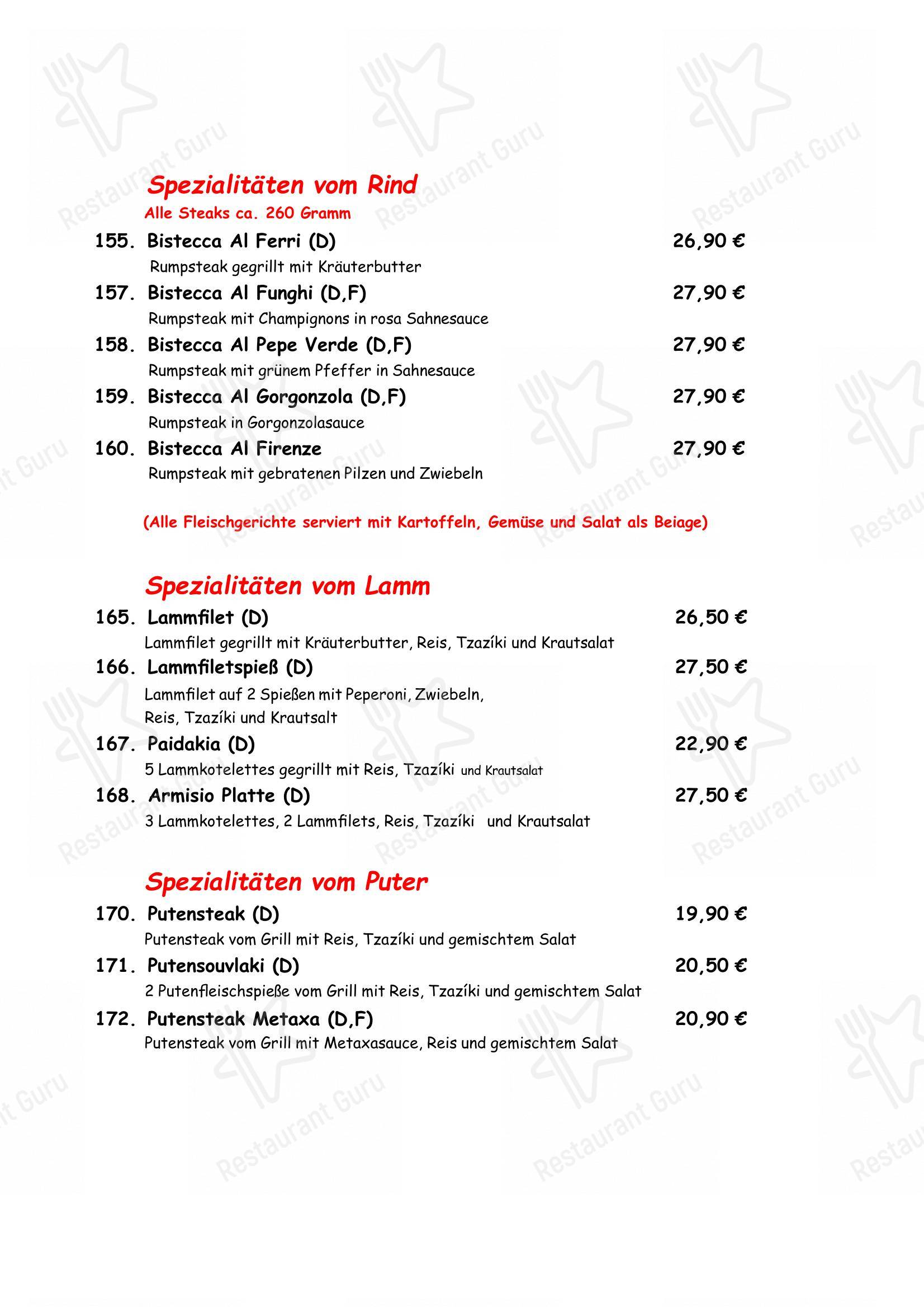 Ristorante Firenze dans Ritterhude - Menu bar
