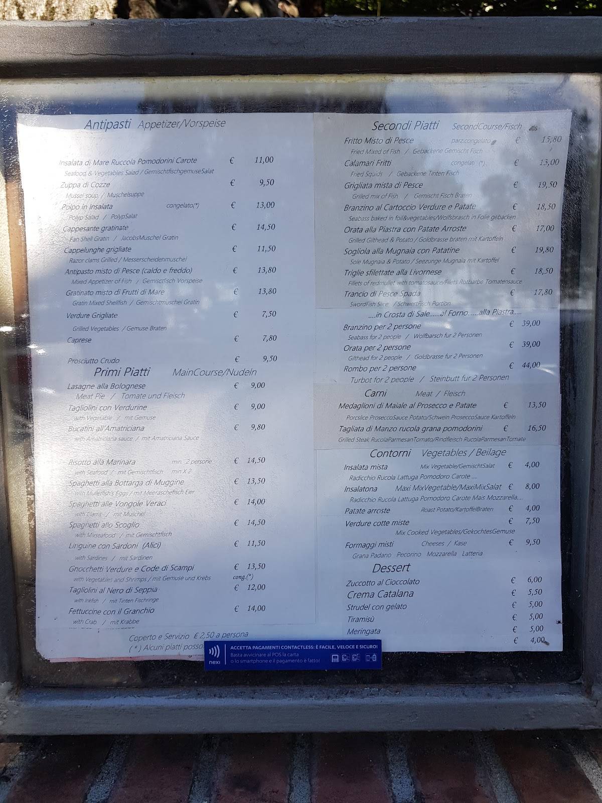 Menu di Ristorante Grifone 