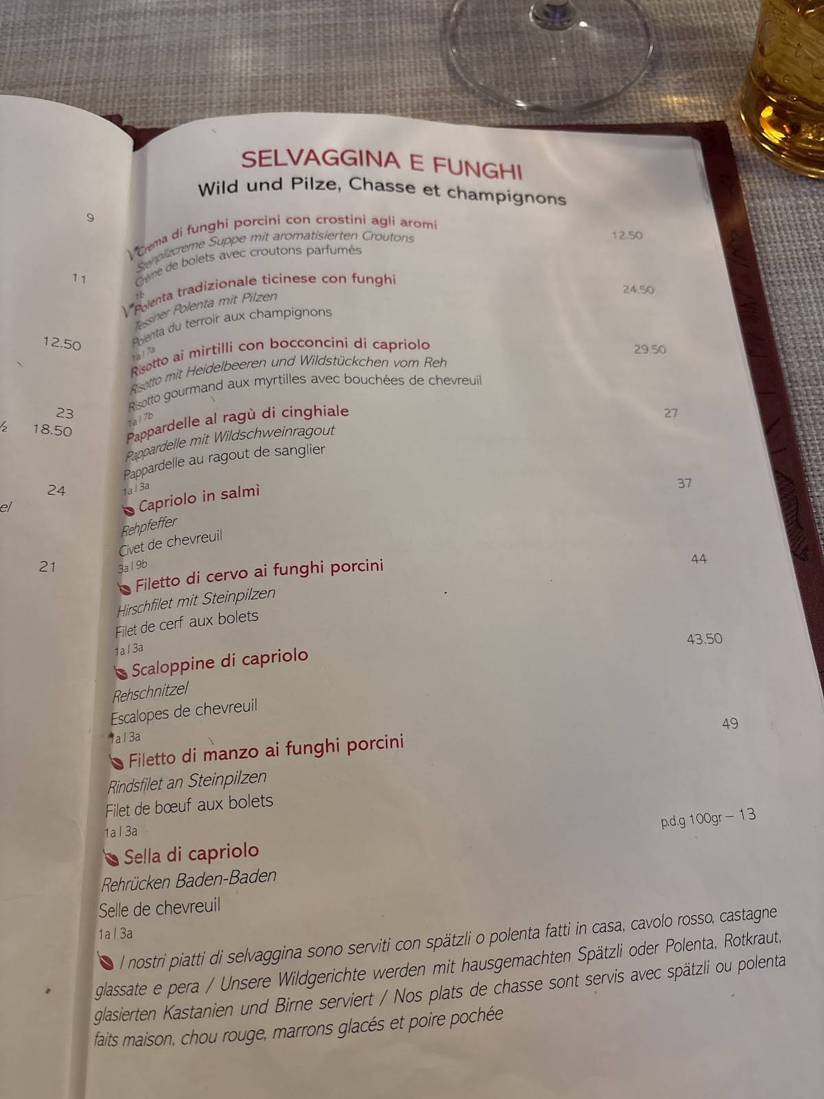 Menu di Ristorante Il Boccalino 