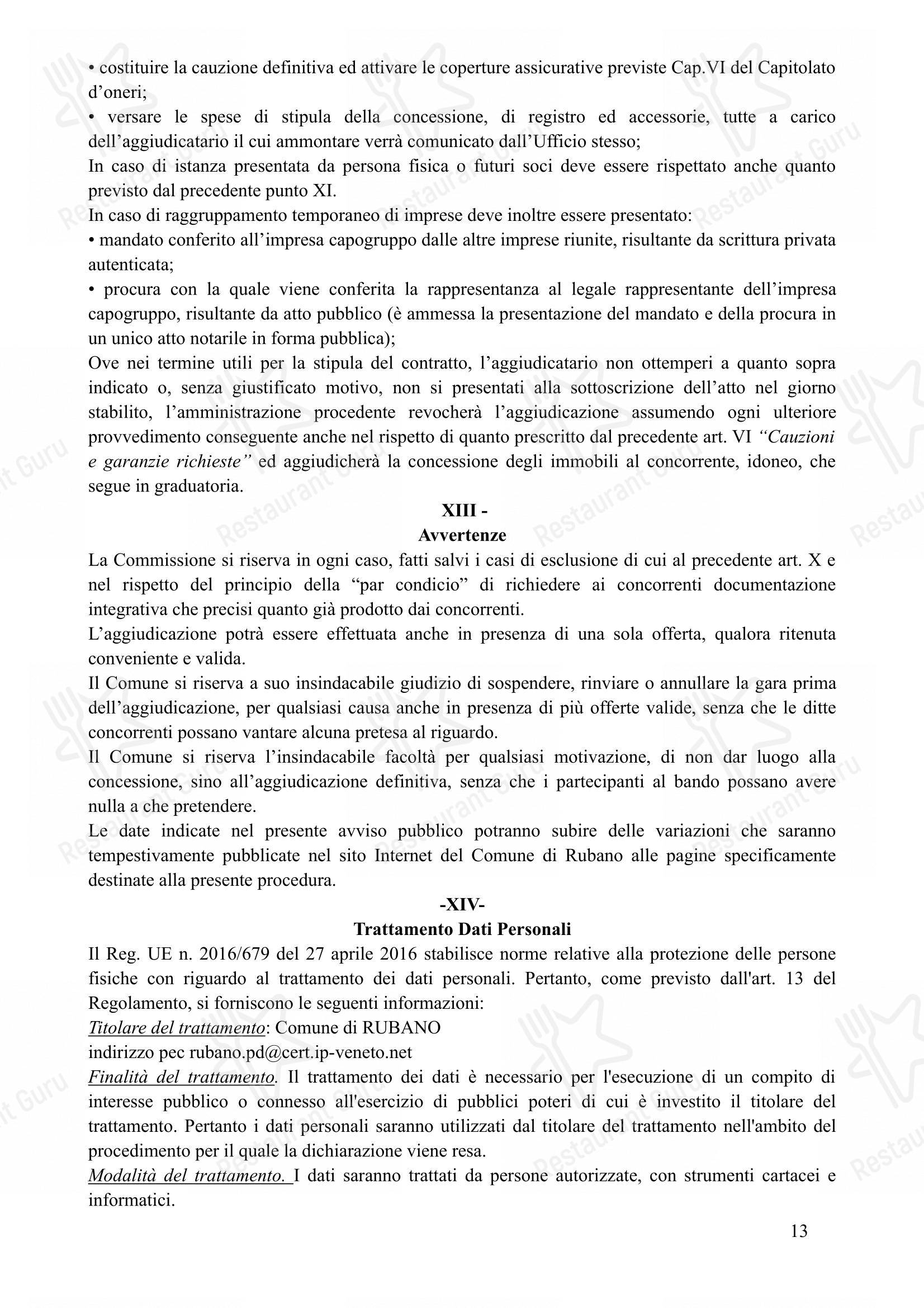 Menu per Il Venexino - Nonsolocaffè in Padova
