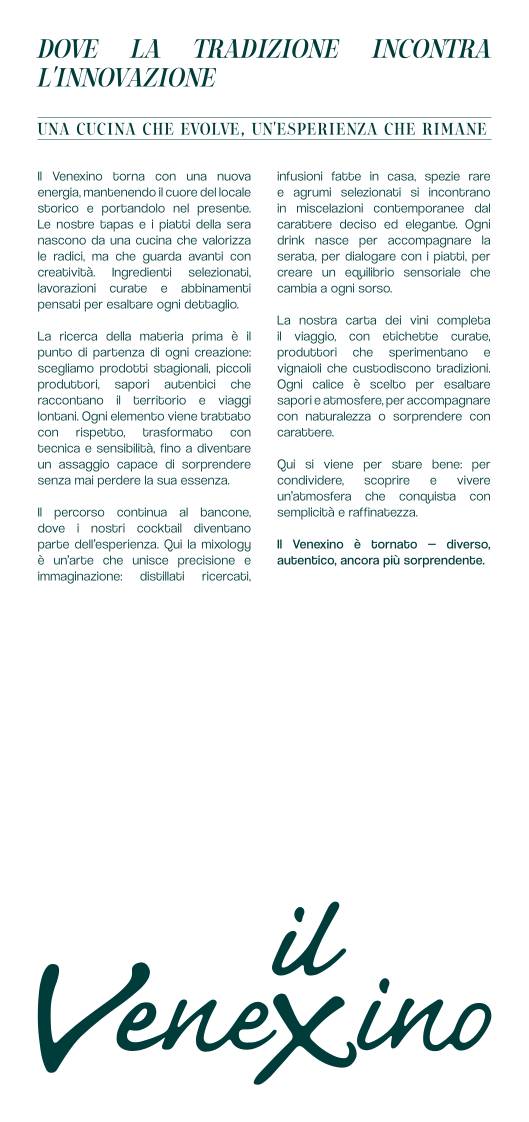 Menu di Il Venexino - Nonsolocaffè 