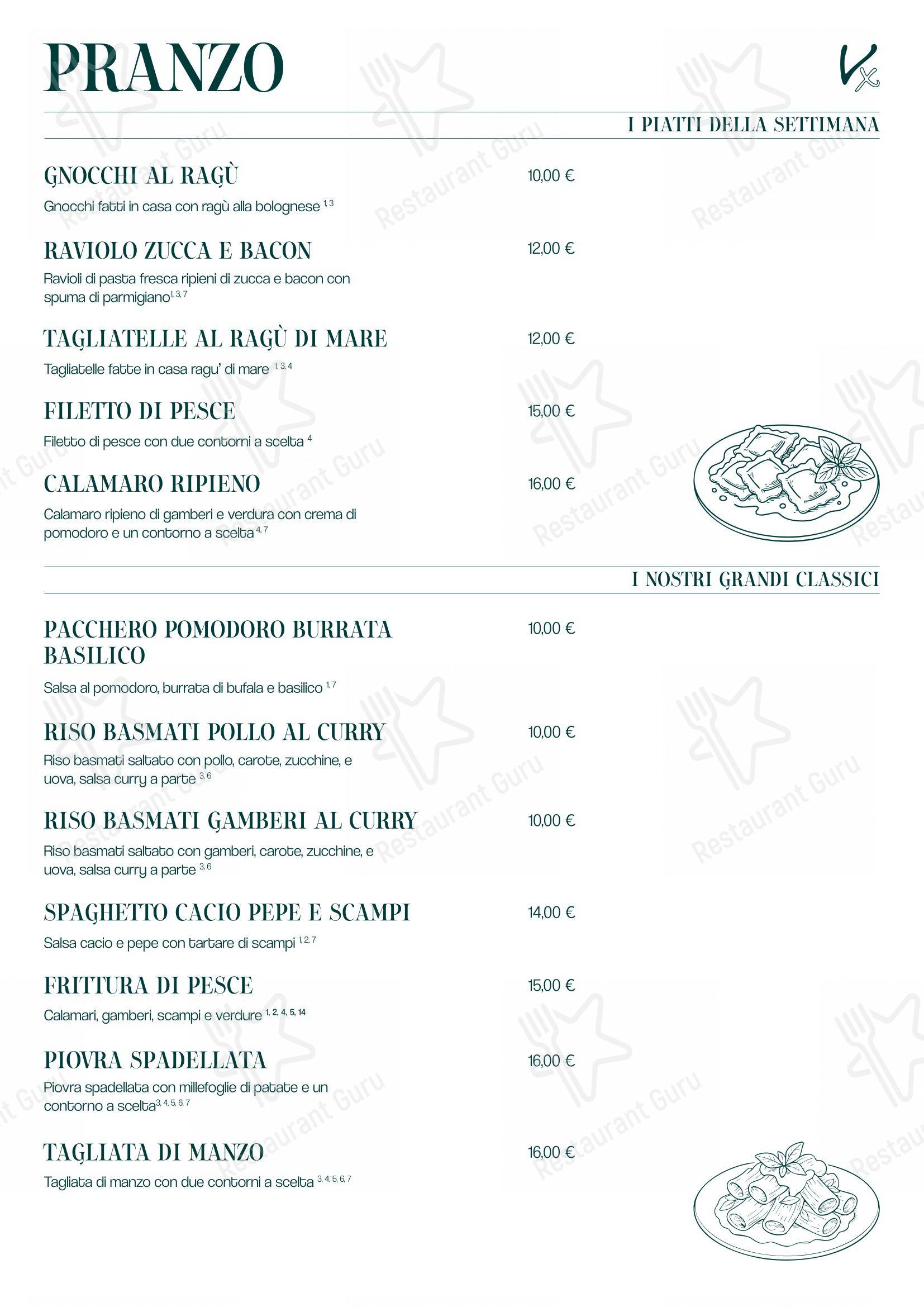 Menu di Il Venexino - Nonsolocaffè - Menu bar