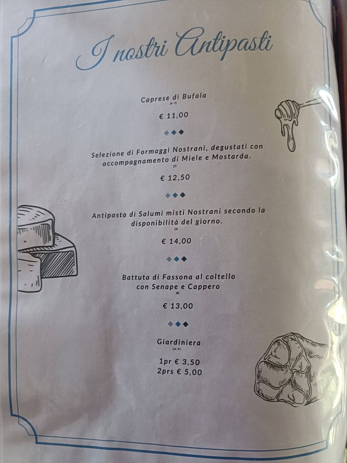 Menu di Ristorante La Genzianella 