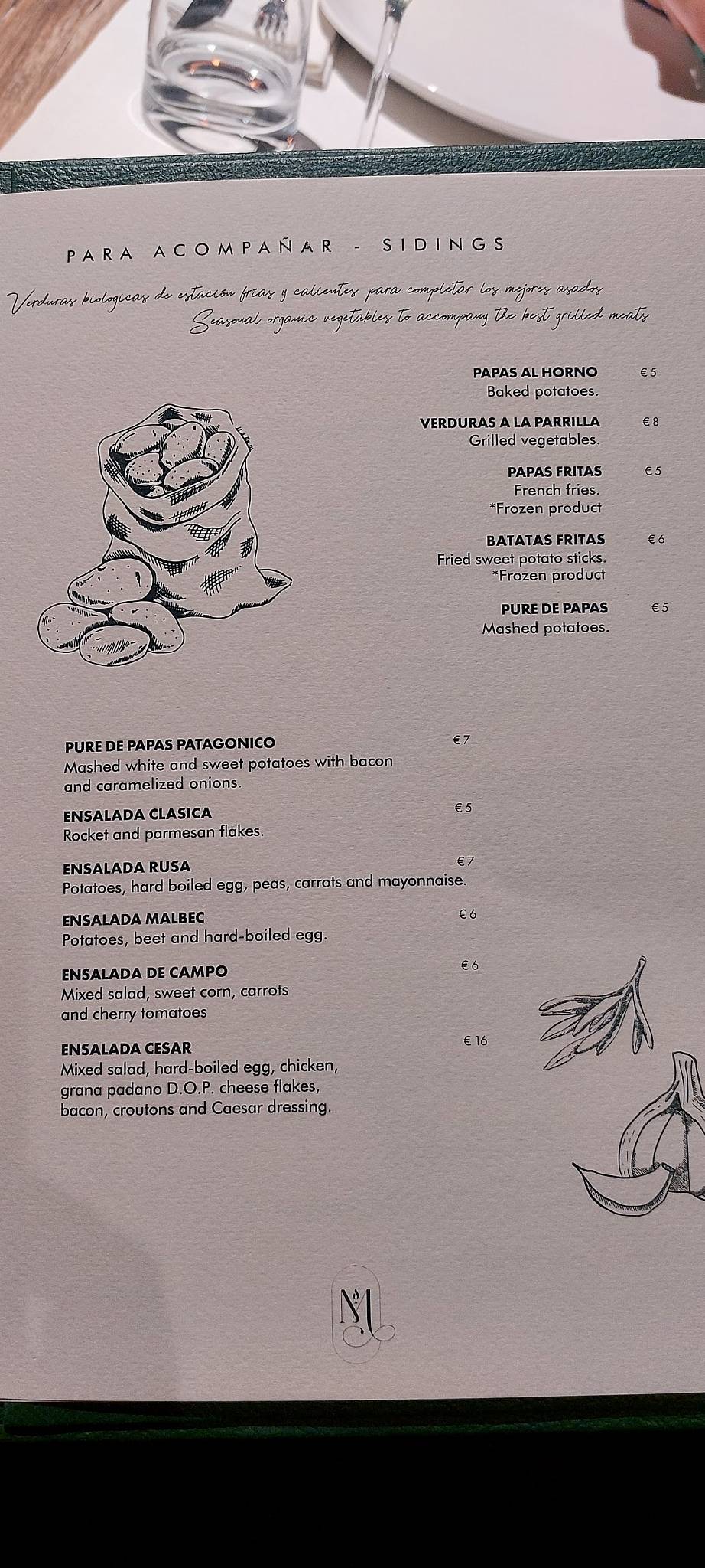 Menu di Ristorante Malbec 