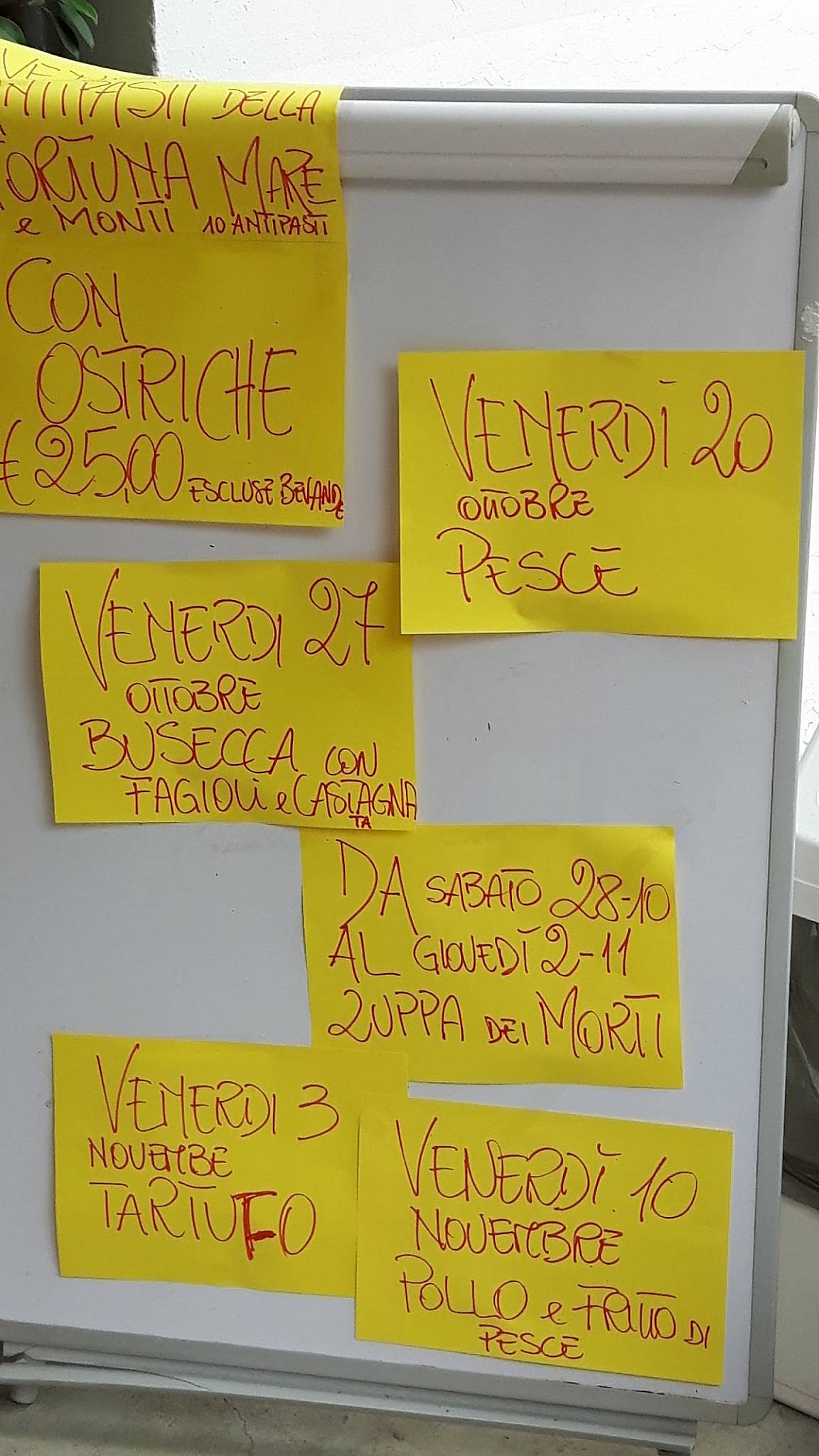 Menu de Ristorante Miramonti