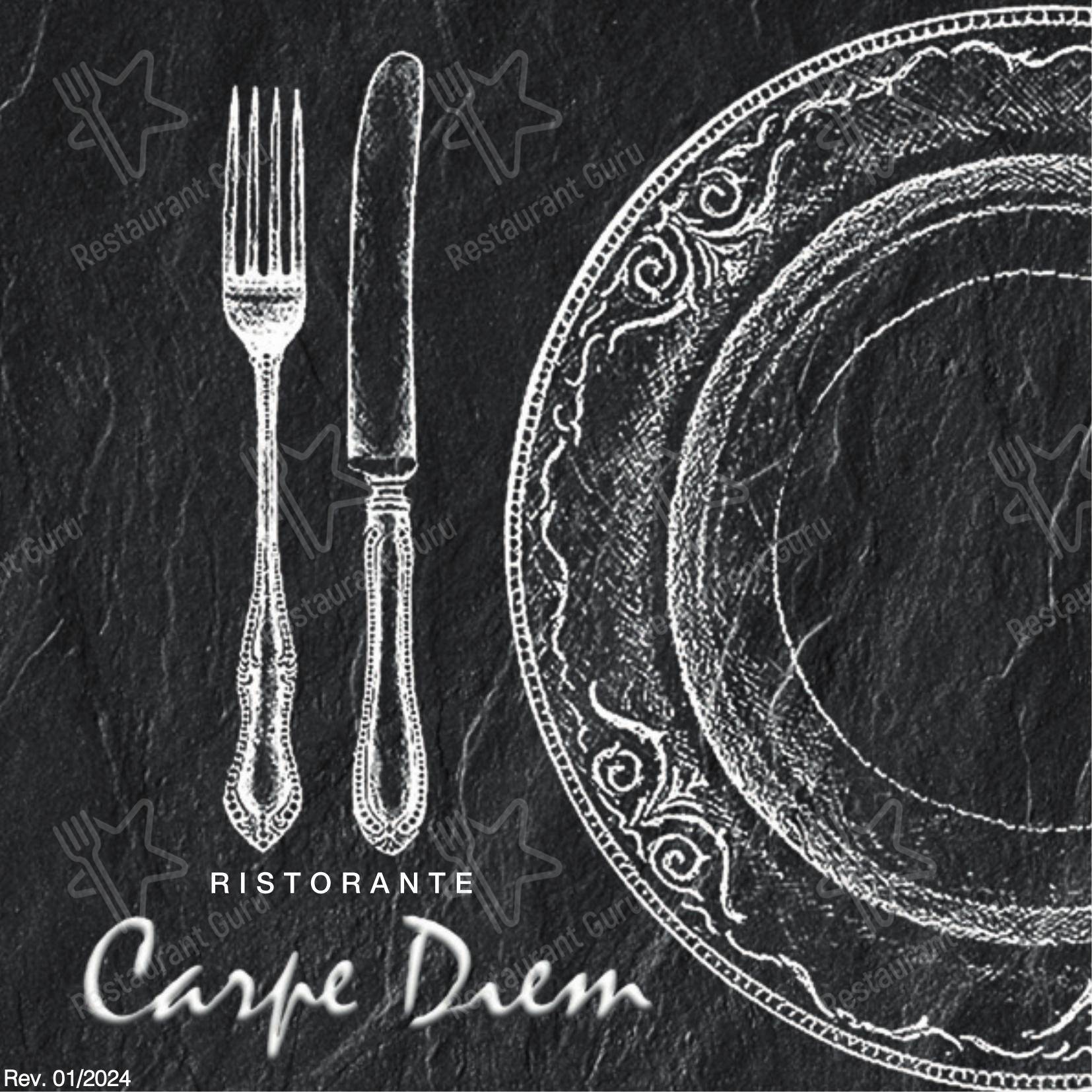 Ristorante Pizzeria - Carpe Diem PizzAe in Roma - Menu