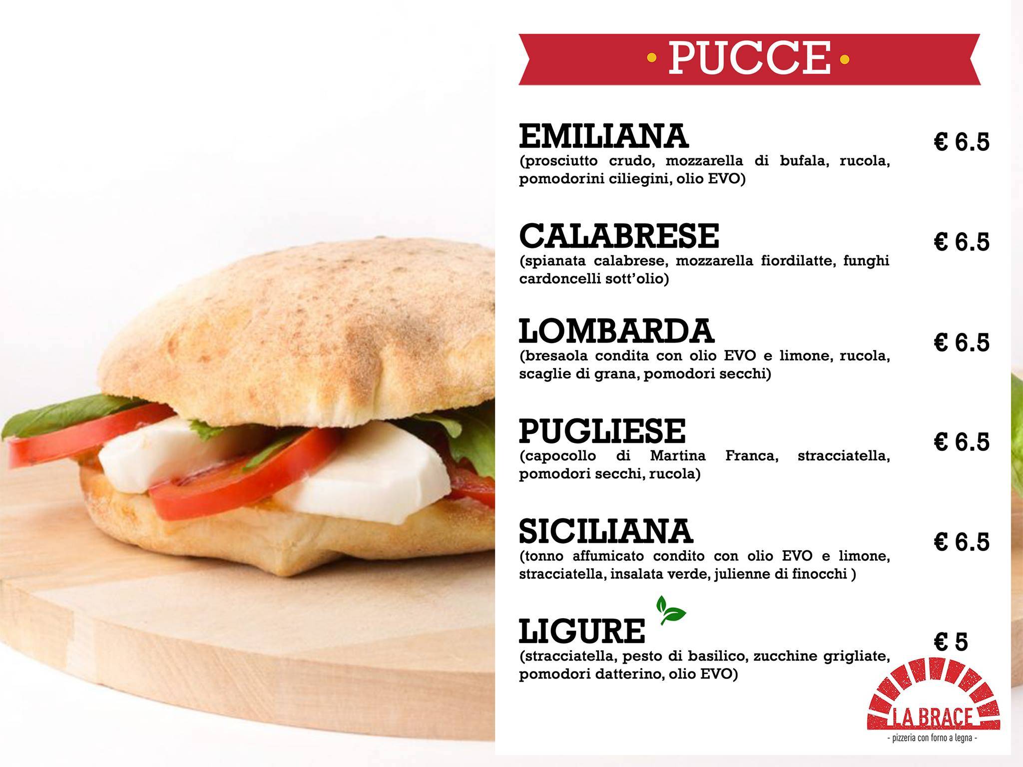 Menu di Ristorante Pizzeria La Brace 