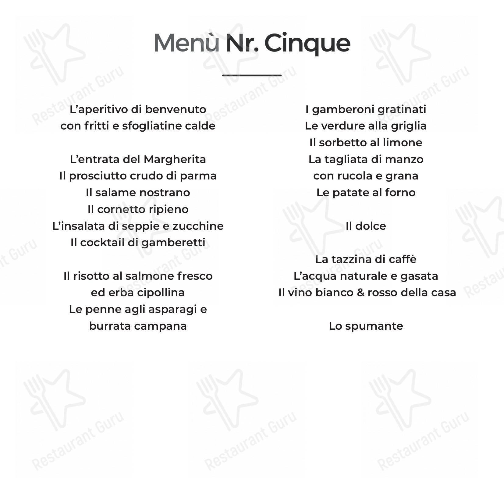 Ristorante Pizzeria La Margherita in Montichiari - Menu