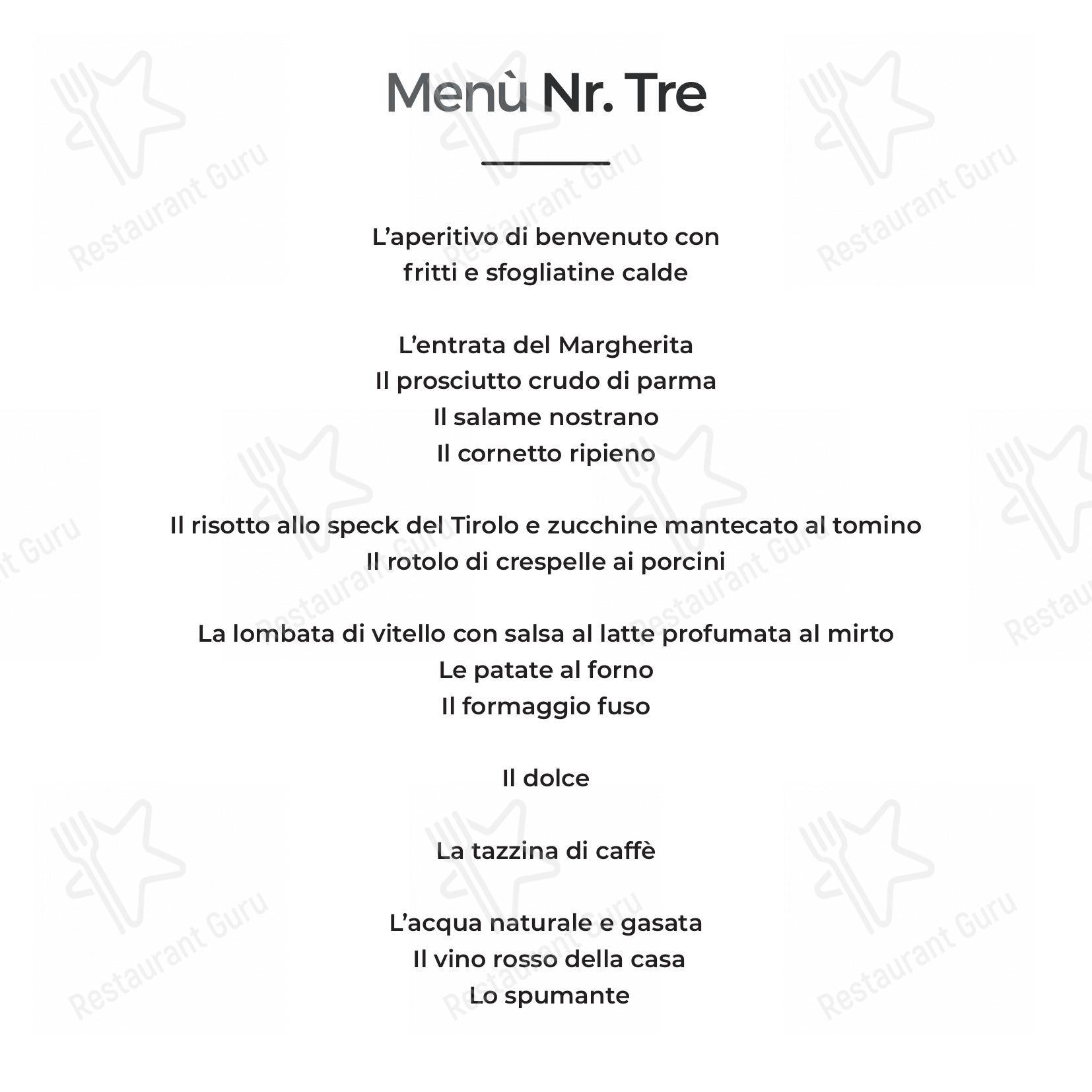Menu per Ristorante Pizzeria La Margherita in Montichiari